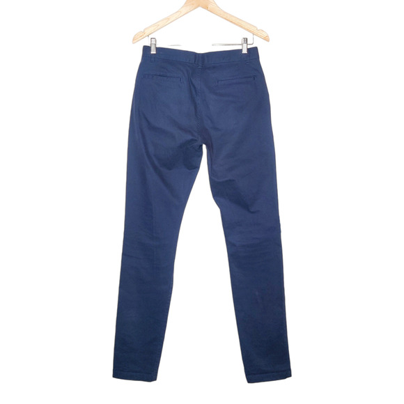 Taylor Stitch Slim Fit Organic Cotton Stretch Twill Chinos Navy Blue Size 31 - Picture 4 of 14